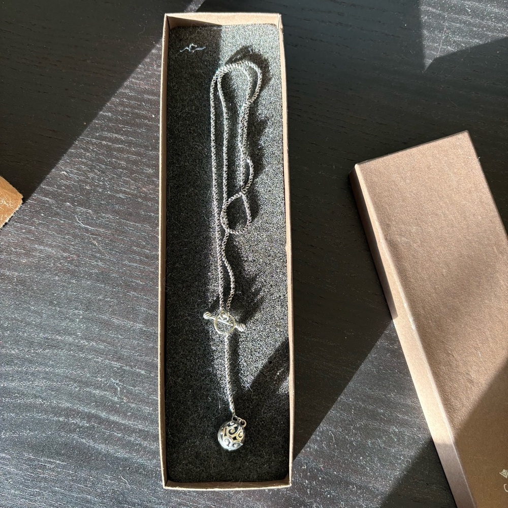 Vintage Silpada Retired Sterling Silver Ball Necklace 16”